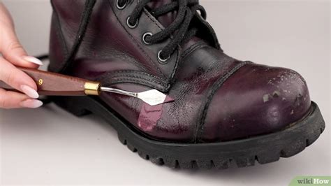 how to fix cracked fake leather shoes|fix peeling faux leather boots.